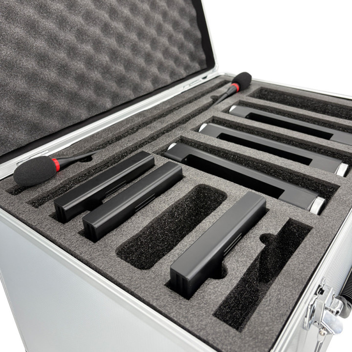 WCS-CASE-8   Valise de transport  pour  8 pupitres système  WCS