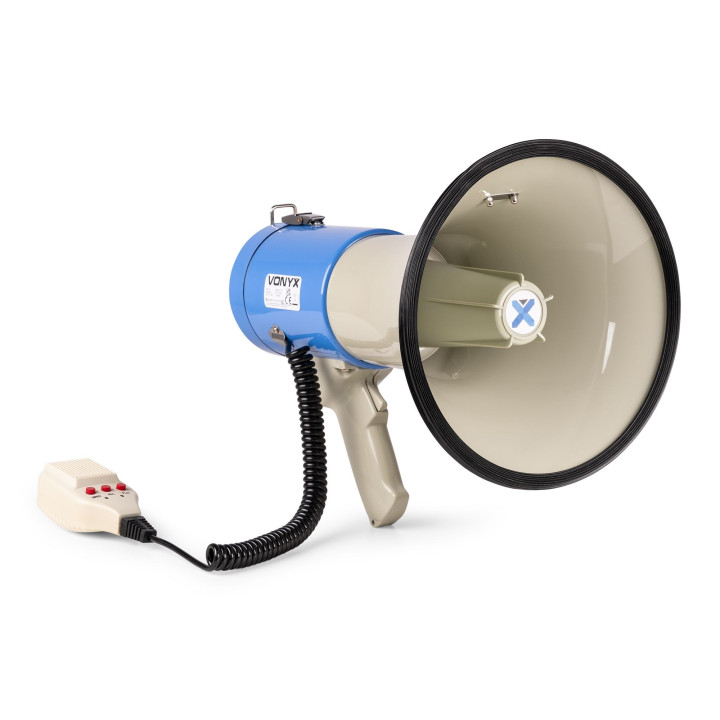 MEG060  Mégaphone 60 watts usb sd sirene