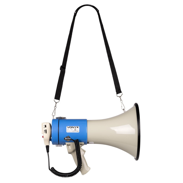 MEG060  Mégaphone 60 watts usb sd sirene