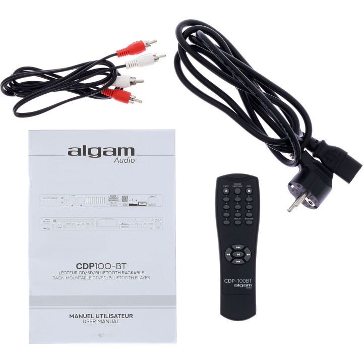 CDP100-BT Lecteur CD/SD/Wireless rackable