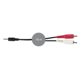 AA-727 Câble mini jack 3.5 mm RCA Mâle 1m80