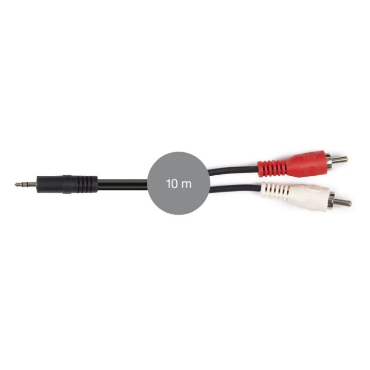 AA-727-10  Câble mini jack 3.5 mm RCA  mâle  10 m
