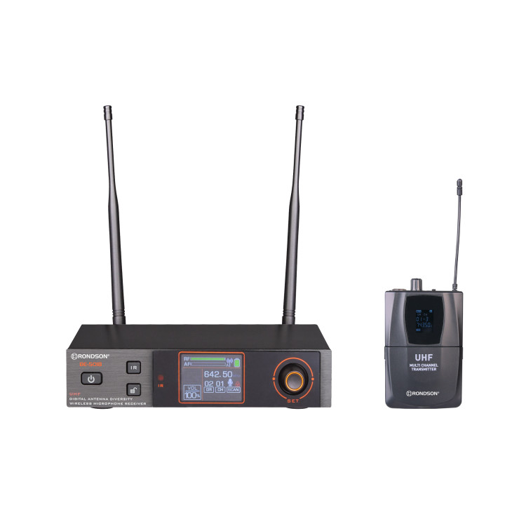 BE-5018/PT10 Ensemble Microphone cravate UHF sans fil