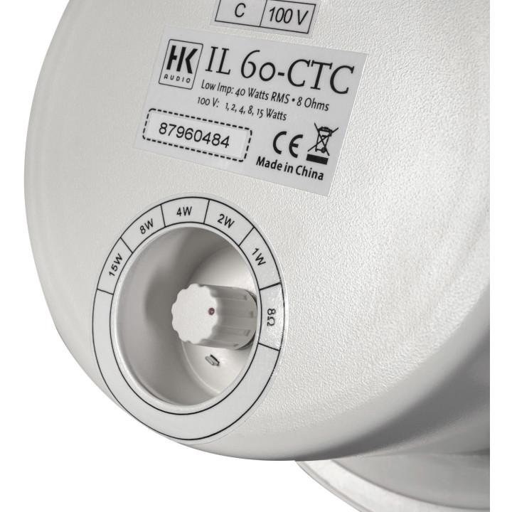 IL60-CTC   Haut-parleur plafond 15 - 8 - 4  Watts  100 V