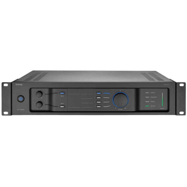 Biamp MA240 Amplificateur mélangeur 240 Watts 100 V