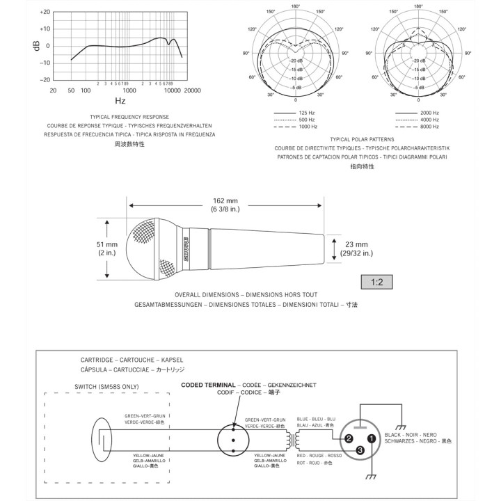 SSE SM58-LCE  Microphone dynamique cardioide