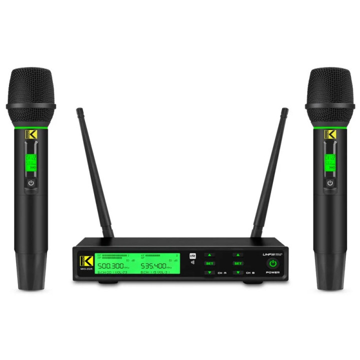 MKS-202R  Double Microphones HF sans fil