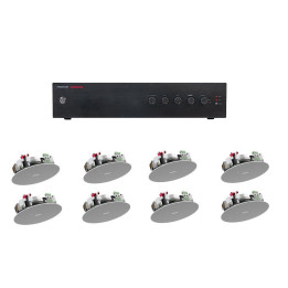 PACK120+ Pack sonorisation surface jusqu'à 120 m² avec source musique