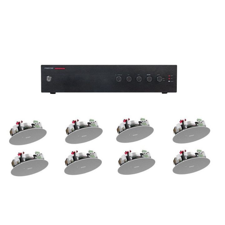 PACK120+ Pack sonorisation surface jusqu'à 120 m² avec source musique