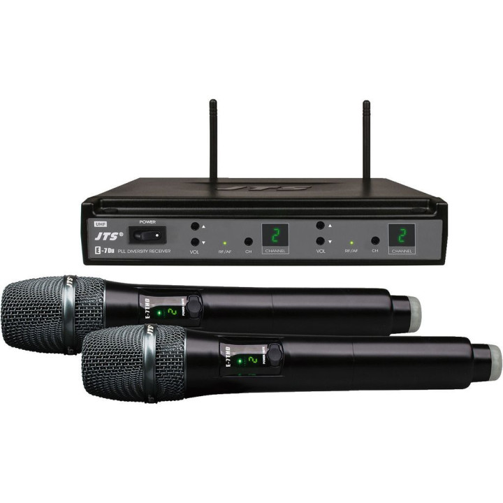 E-7HHSETD/5  Double Microphone UHF sans fil  JTS