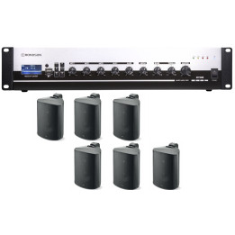 PACK500+   Pack  sonorisation Amplificateur + 8 enceintes murales   - FOCAL