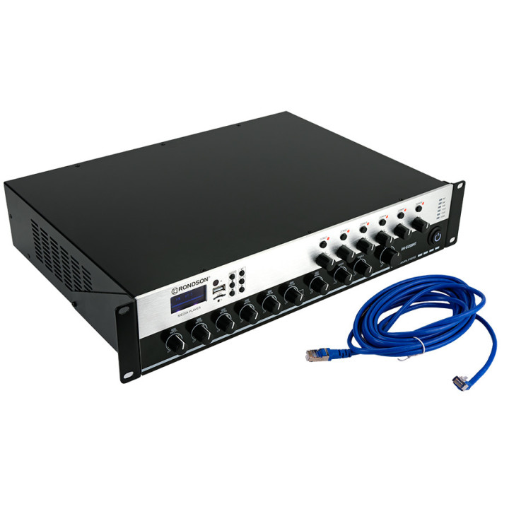 AM-6120DMT Amplificateur mélangeur 6 Zones  120 Watts 100 V
