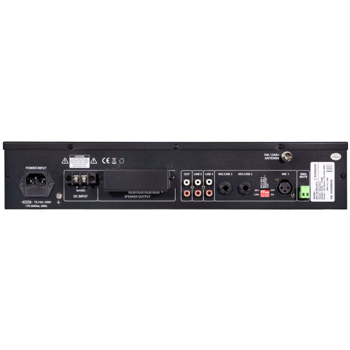 AM 120 RM-CD-2  Amplificateur mélangeur 4 Zones  120 Watts 100 V