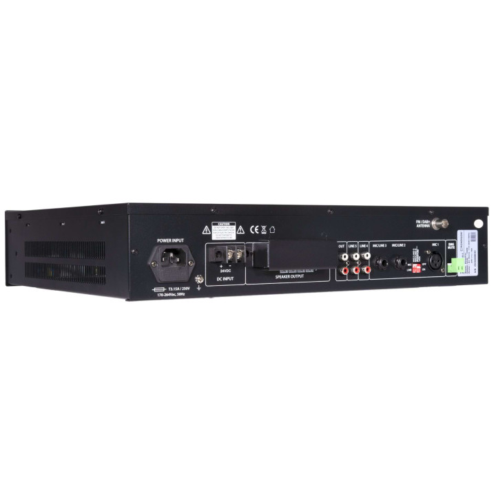 AM 120 RM-CD-2  Amplificateur mélangeur 4 Zones  120 Watts 100 V