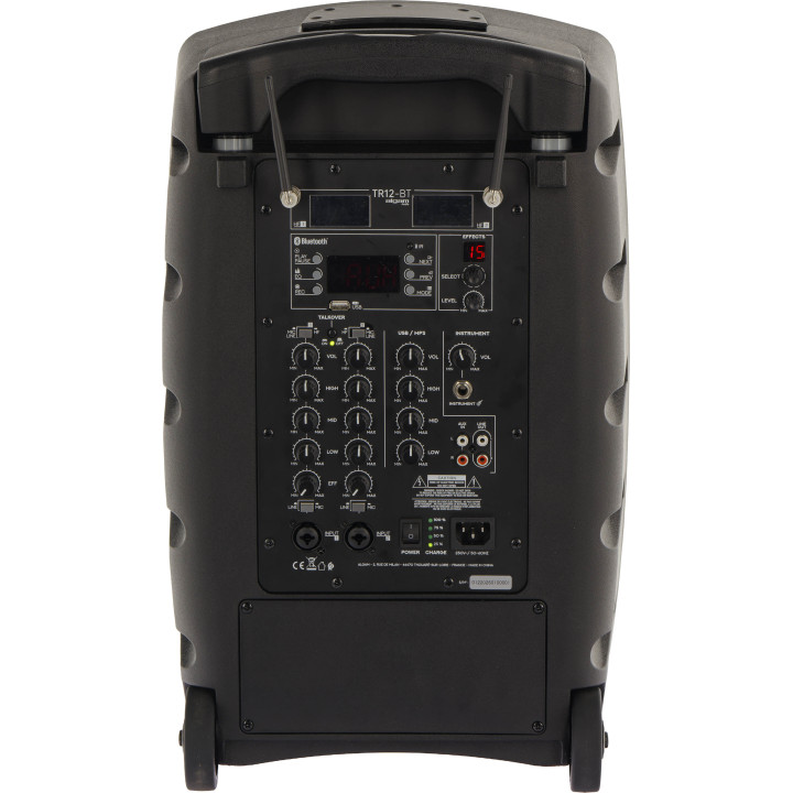 ALGAM AUDIO TR12-BT  Enceinte amplifiée 120 Watts avec 2 Micros UHF