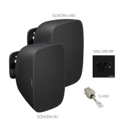 SONORA-WM5-BK  Système de son mural stéréo 2 x 25 watts
