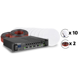 PACK240MEDIAPLAYER  Pack sonorisation surface jusqu'à 240 m²