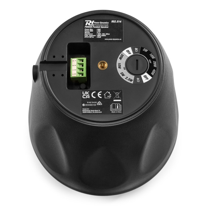 PDS65B  Enceinte suspendue  40-20-10  Watts  100 V