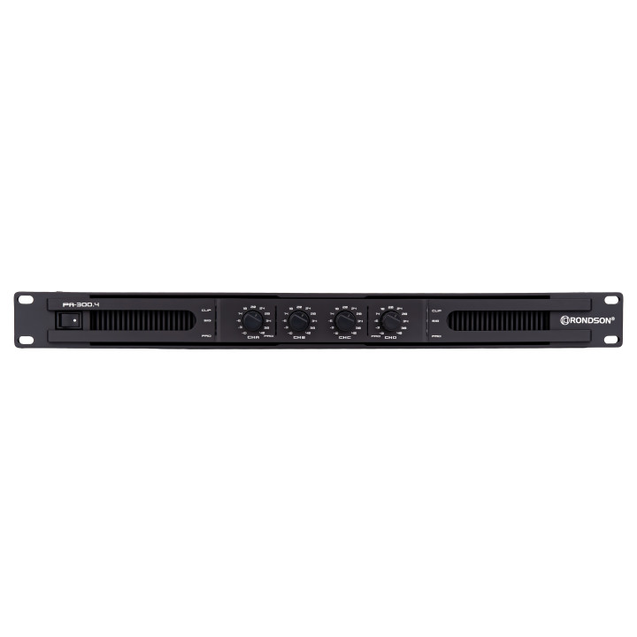 PA-300.4 Amplificateur 4 x 300 Watts - 100 volts RONDSON - TLSA