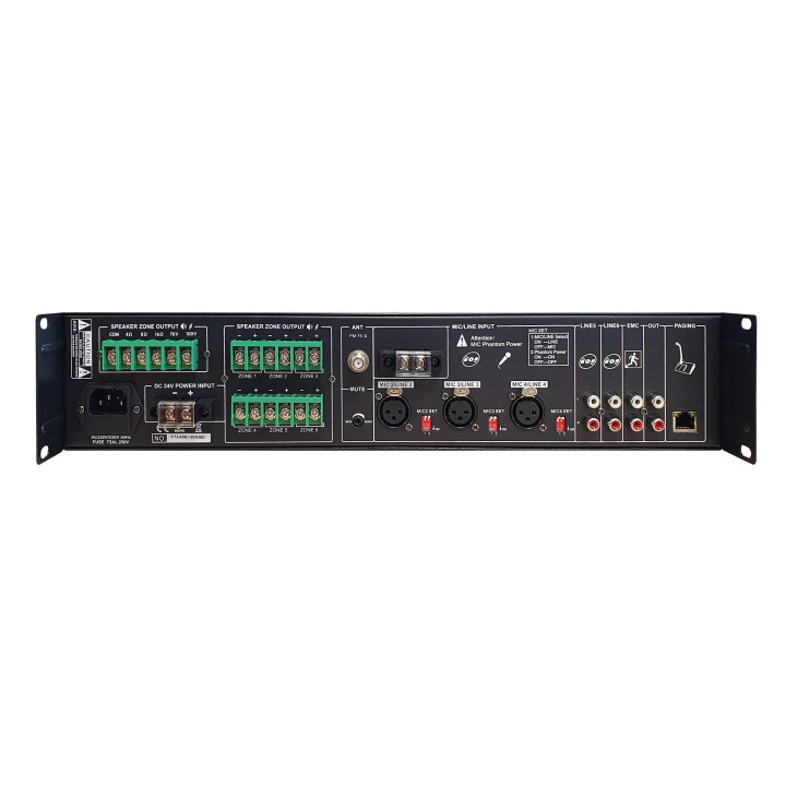 AME-60-6 Amplificateur 6 zones 60 watts avec sources audio SEGON PROFESSIONAL
