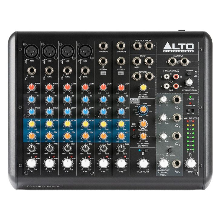 TRUEMIX800FX Table de mixage 8 canaux ALTO PROFESSIONAL