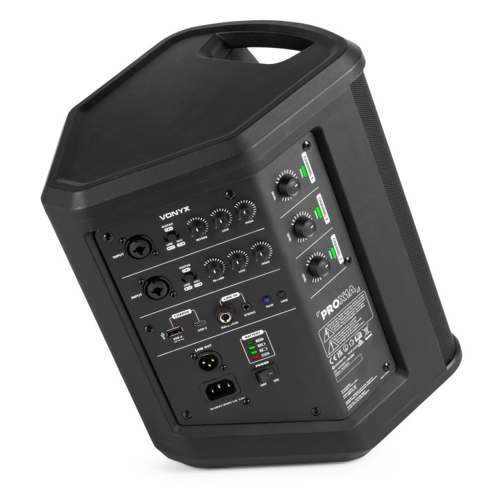VONYX Enceinte mobile amplifiée sur batterie amplificateur classe D