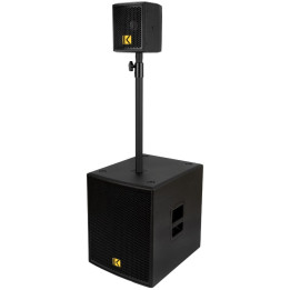 MKS-KUBE15 Système colonne amplifiée avec subwoofer 800 Watts RMS
