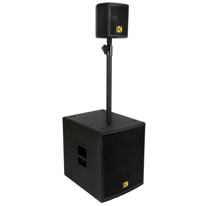 MKS-KUBE15 Système colonne amplifiée avec subwoofer 800 Watts RMS