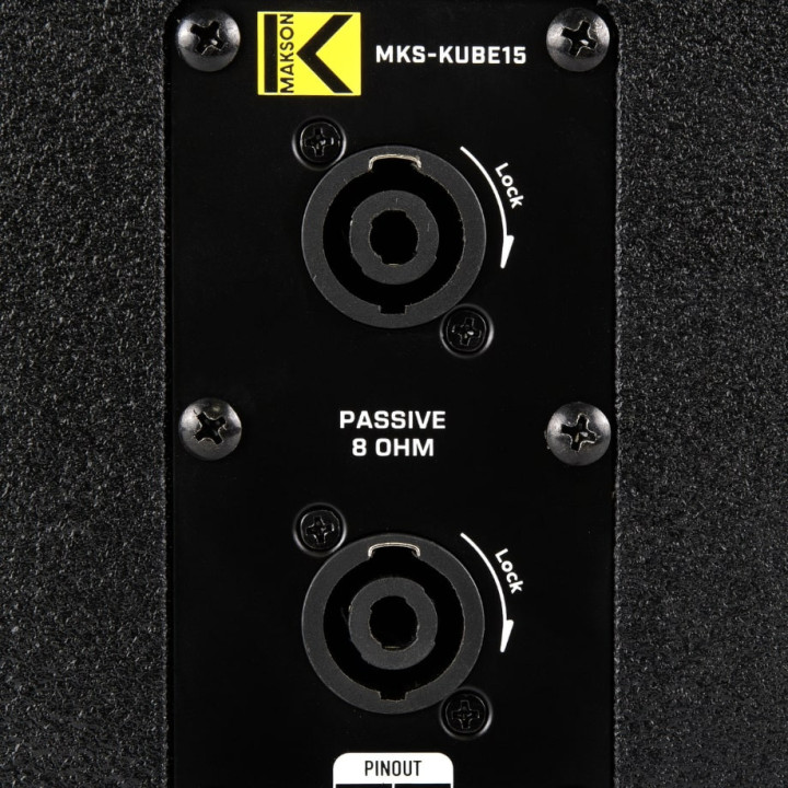 MKS-KUBE15 Système colonne amplifiée avec subwoofer 800 Watts RMS