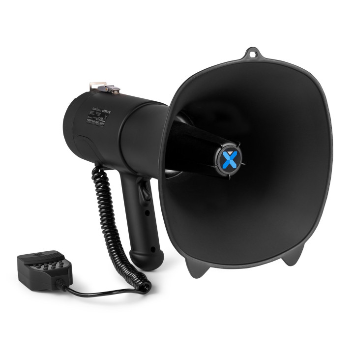 VONYX MEG090 Mégaphone 90 watts USB SD, BT sirène et micro, batterie