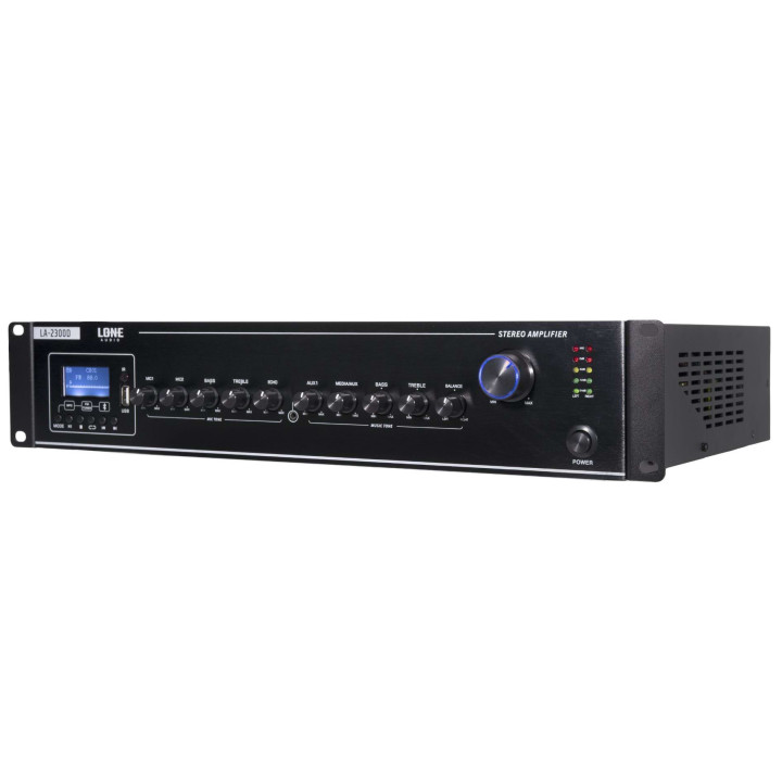 LA-2300D Amplificateur mélangeur Multimédia 2 x 300 Watts sous 8 ohms