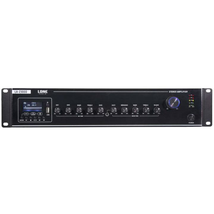 LA-2300D Amplificateur mélangeur Multimédia 2 x 300 Watts sous 8 ohms