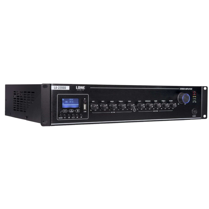 LA-2200D Amplificateur  2 x 200 Watts sous 8 ohms - LONE AUDIO