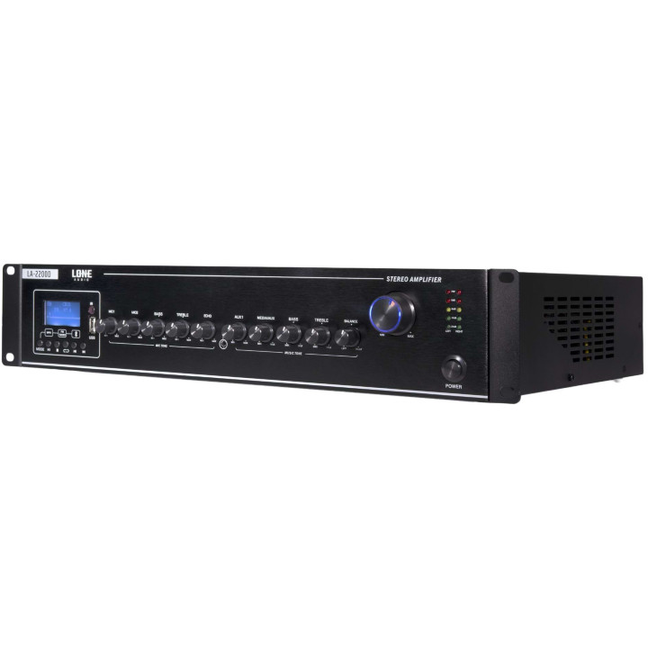 LA-2200D Amplificateur  2 x 200 Watts sous 8 ohms - LONE AUDIO