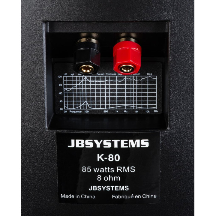 K-80/Black Paire d'enceintes passives 85 watts IP43 - JBSYSTEMS