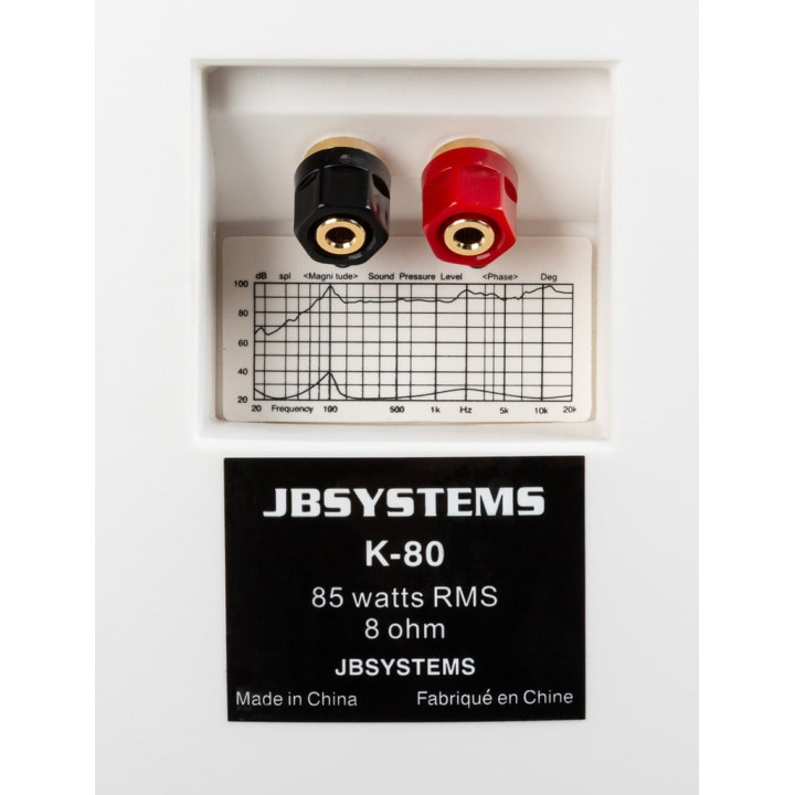 K-80/White Paire d'enceintes passives 85 watts IP 43 - JBSYSTEMS