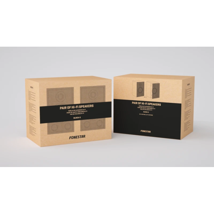 BLOCK-5 Paire de haut-parleurs Hifi 60 Watts - FONESTAR