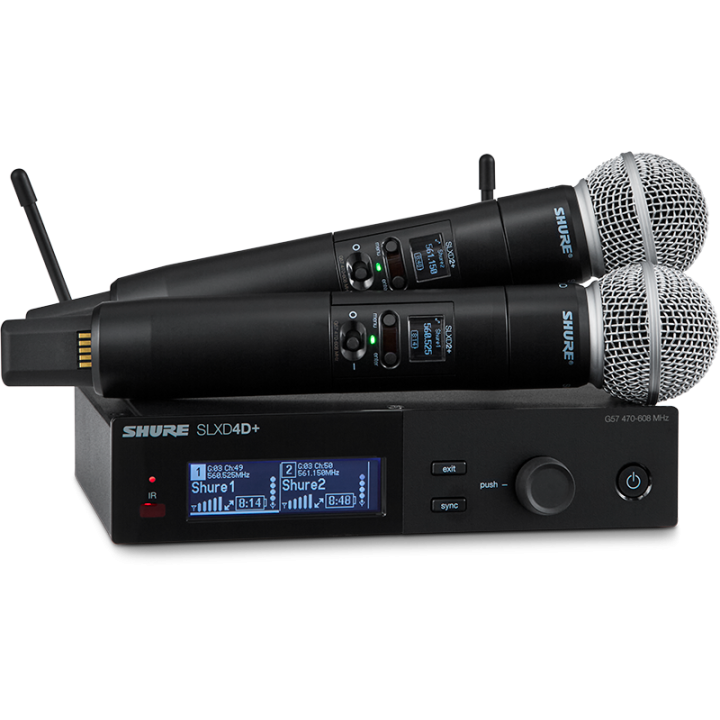 SLXD24D+E-58-G65 Système complet double micro HF - SHURE
