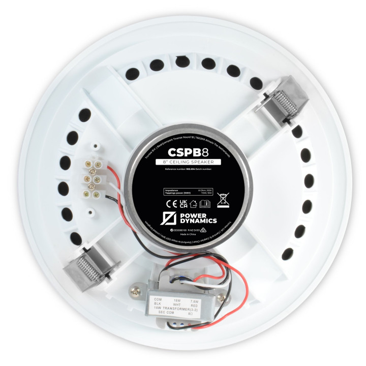 CSPB8 Haut-parleur plafond 15-7.5 watts 100 V - Power Dynamics