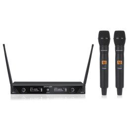 BE-1020/2MIC Ensemble récepteur double UHF avec 2 micros main - RONDSON