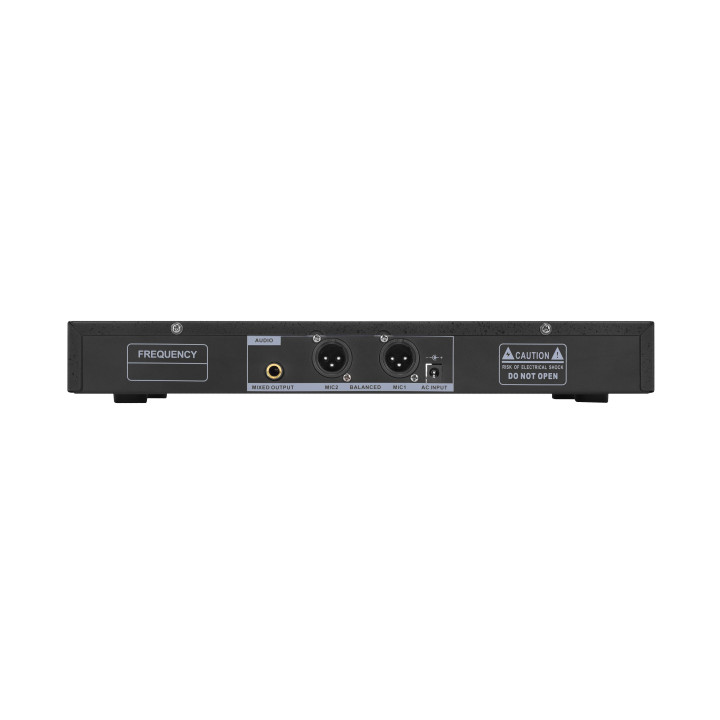 BE-1020/2MIC Ensemble récepteur double UHF avec 2 micros main - RONDSON