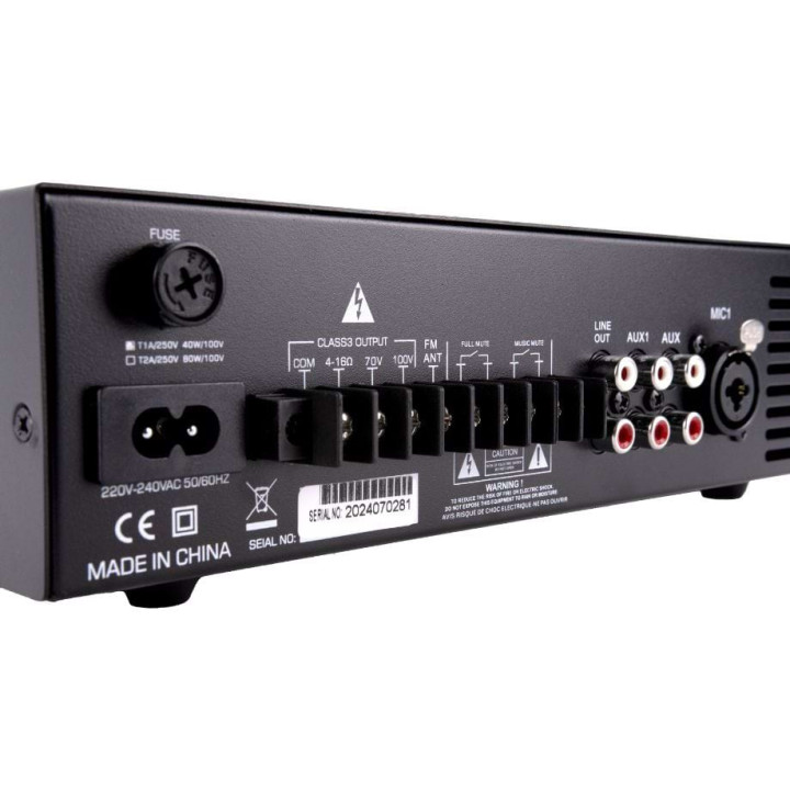 AM-40D  Amplificateur mélangeur multimédia 40 W 100 V  RONDSON|TLSA