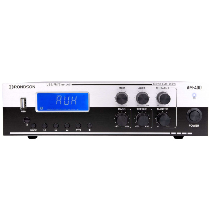 AM-40D  Amplificateur mélangeur multimédia 40 W 100 V  RONDSON|TLSA