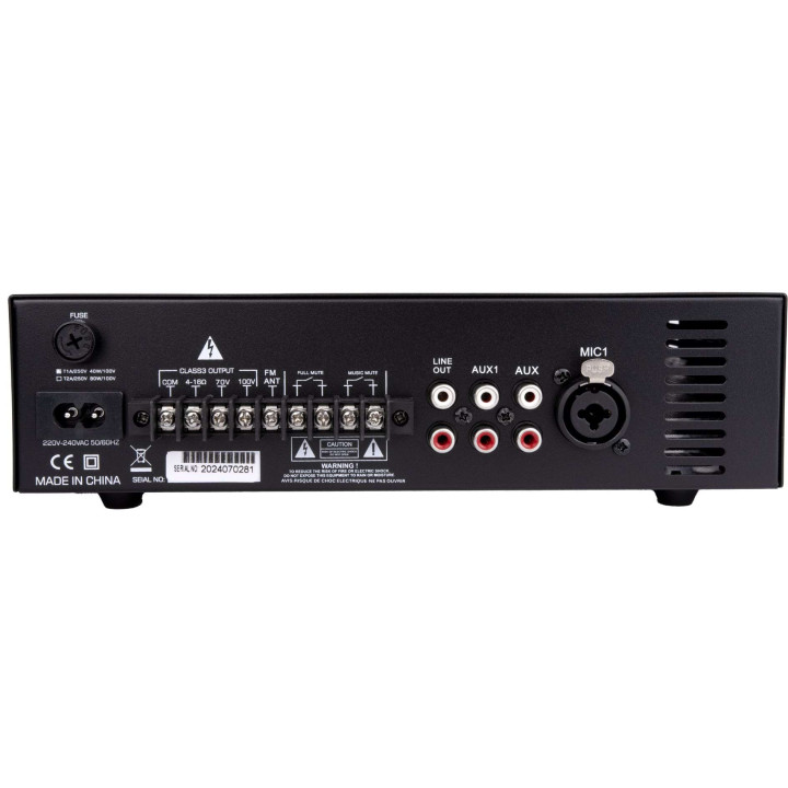 AM-40D  Amplificateur mélangeur multimédia 40 W 100 V  RONDSON|TLSA