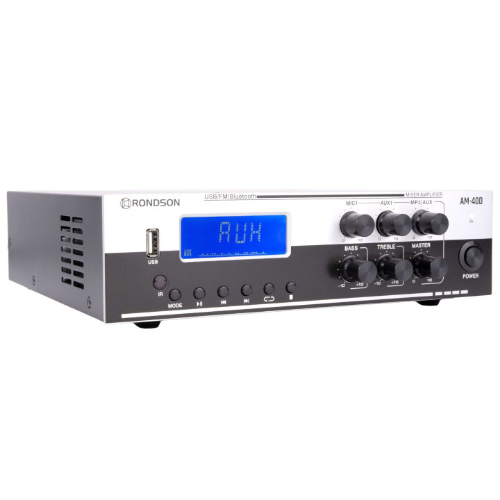 AM-40D  Amplificateur mélangeur multimédia 40 W 100 V  RONDSON|TLSA