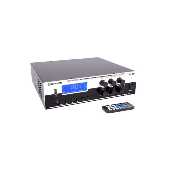 AM-80D  Amplificateur mélangeur multimédia 80 W 100 V  RONDSON|TLSA