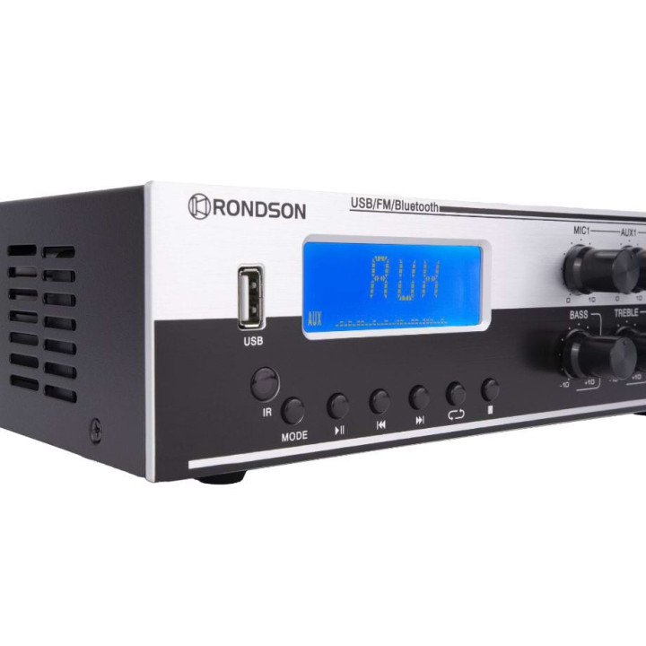 AM-80D  Amplificateur mélangeur multimédia 80 W 100 V  RONDSON|TLSA