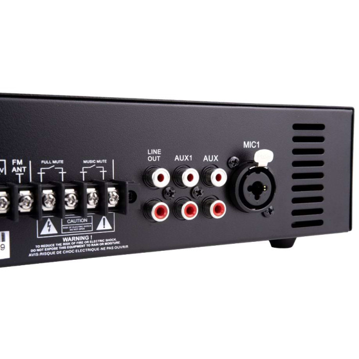 AM-80D  Amplificateur mélangeur multimédia 80 W 100 V  RONDSON|TLSA