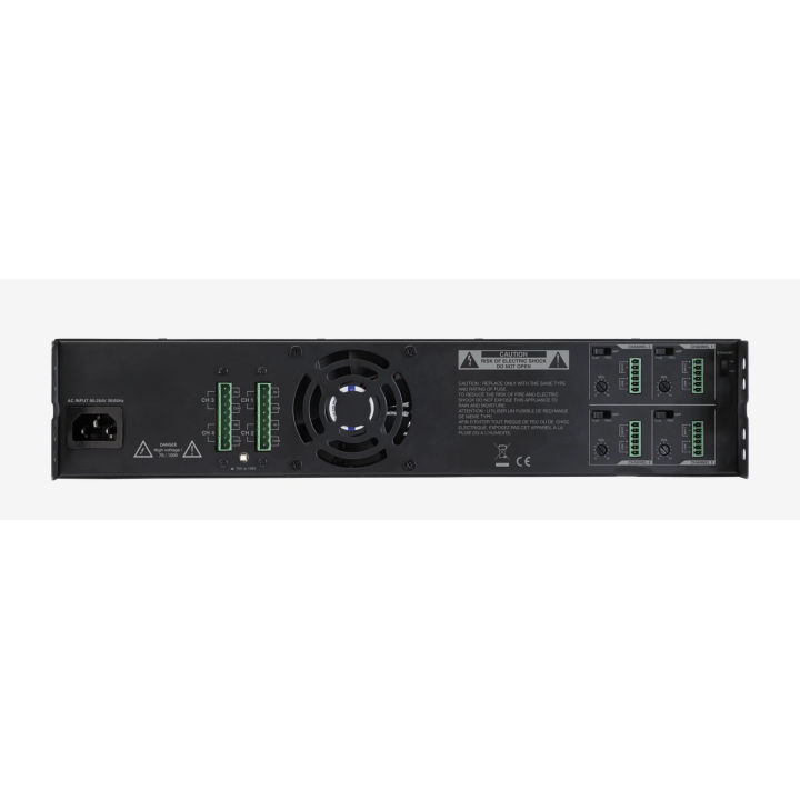 AMP4600 Amplificateur 4 x 600 W 100 V - audiophony PA