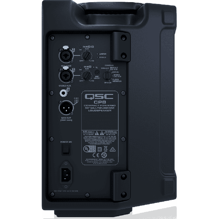 CP8 Enceinte active 2 voies 500 Watts QSC AUDIO